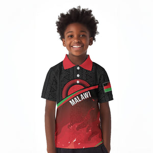 Malawi Football Personalized Blazing Fires Kid Polo Shirt Scorchers Fighting
