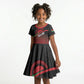 Malawi Football Personalized Blazing Fires Kid Short Sleeve Dress Scorchers Fighting