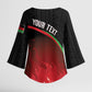 Malawi Football Personalized Blazing Fires Kimono Sleeve Blouse Scorchers Fighting