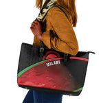 Malawi Football Blazing Fires Leather Tote Bag Scorchers Fighting