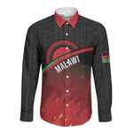 Malawi Football Personalized Blazing Fires Long Sleeve Button Shirt Scorchers Fighting