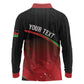 Malawi Football Personalized Blazing Fires Long Sleeve Polo Shirt Scorchers Fighting