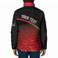 Malawi Football Personalized Blazing Fires Padded Jacket Scorchers Fighting