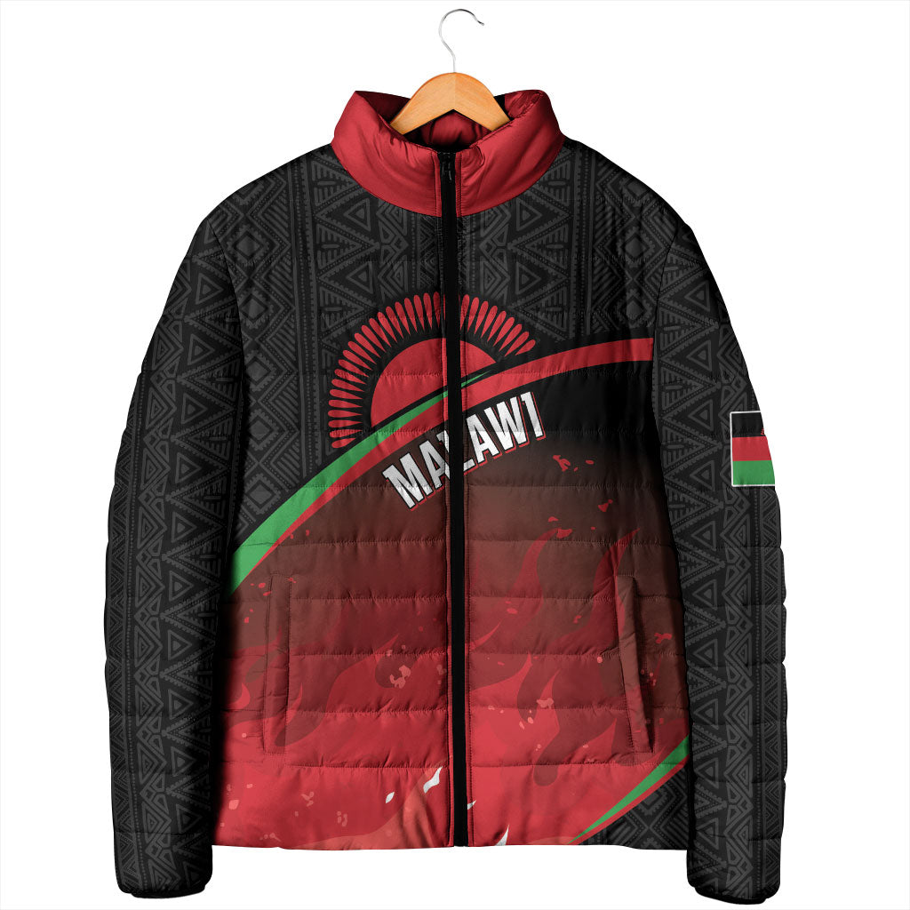 Malawi Football Personalized Blazing Fires Padded Jacket Scorchers Fighting