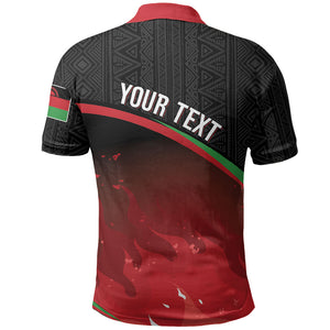 Malawi Football Personalized Blazing Fires Polo Shirt Scorchers Fighting