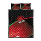 Malawi Football Blazing Fires Quilt Bed Set Scorchers Fighting