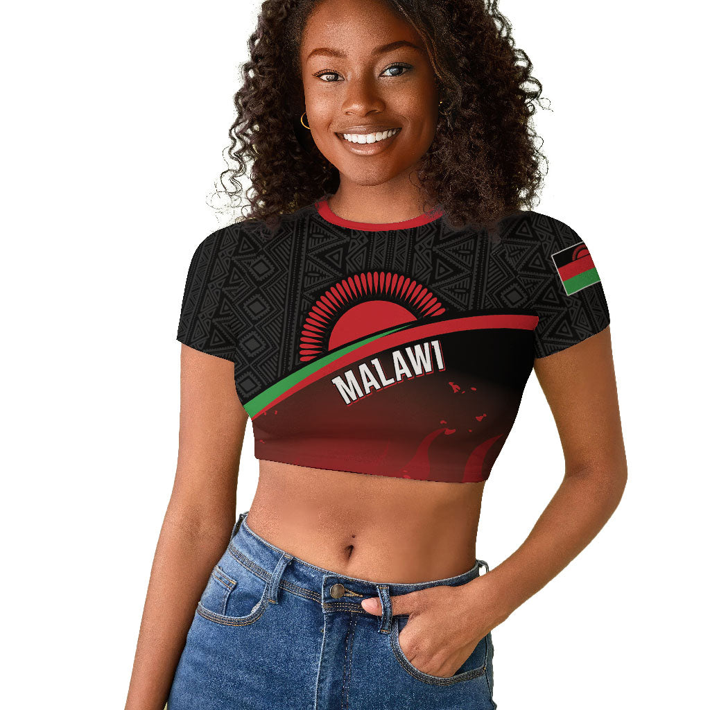 Malawi Football Personalized Blazing Fires Raglan Cropped T shirt Scorchers Fighting