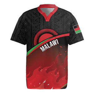 Malawi Football Personalized Blazing Fires Rugby Jersey Scorchers Fighting