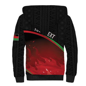 Malawi Football Personalized Blazing Fires Sherpa Hoodie Scorchers Fighting