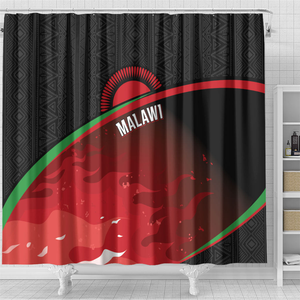 Malawi Football Blazing Fires Shower Curtain Scorchers Fighting