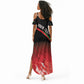 Malawi Football Personalized Blazing Fires Summer Maxi Dress Scorchers Fighting