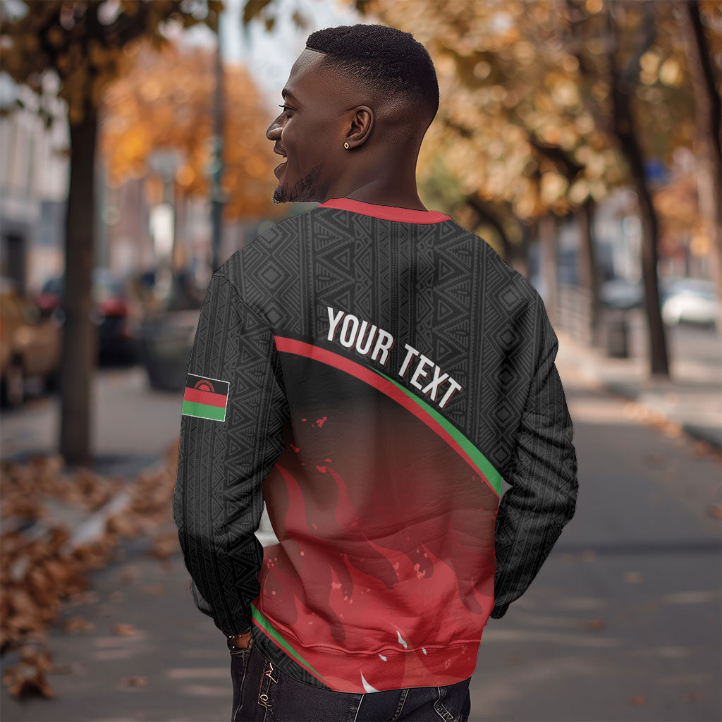 Malawi Football Personalized Blazing Fires Sweatshirt Scorchers Fighting