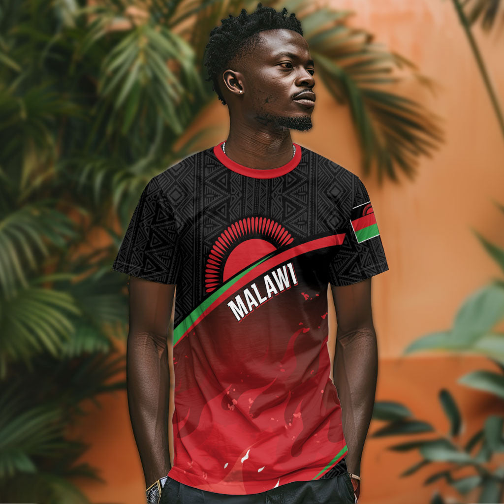Malawi Football Personalized Blazing Fires T shirt Scorchers Fighting