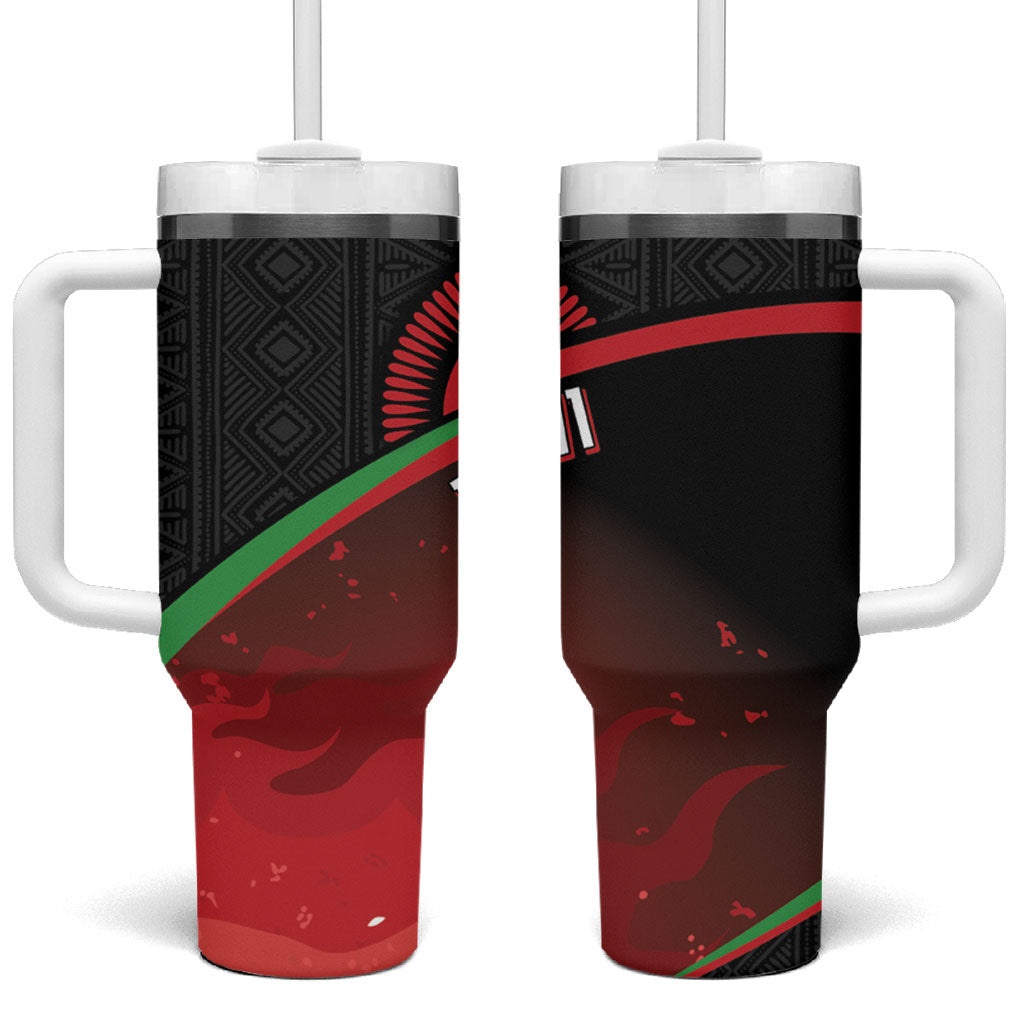 Malawi Football Blazing Fires Tumbler With Handle Scorchers Fighting