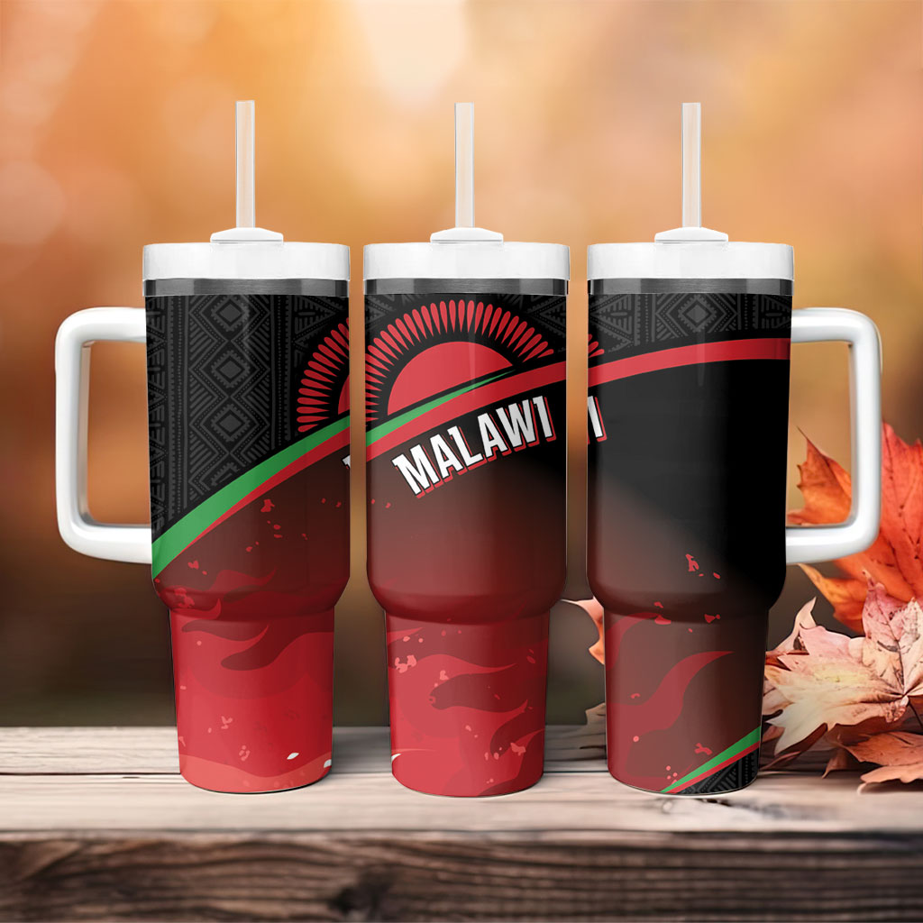Malawi Football Blazing Fires Tumbler With Handle Scorchers Fighting