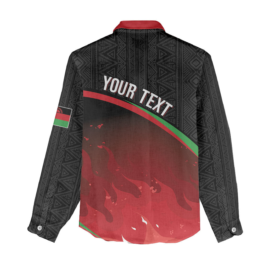 Malawi Football Personalized Blazing Fires Women Casual Shirt Scorchers Fighting