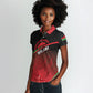 Malawi Football Personalized Blazing Fires Women Polo Shirt Scorchers Fighting
