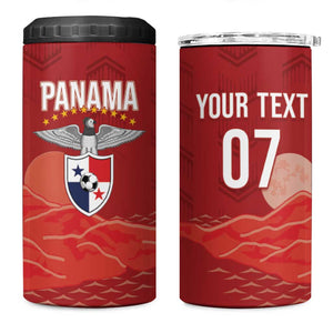 Afro-Panama Football 2026 Custom 4 in 1 Can Cooler Tumbler La Marea Roja Making History - African Pride