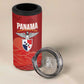 Afro-Panama Football 2026 Custom 4 in 1 Can Cooler Tumbler La Marea Roja Making History - African Pride