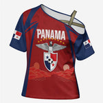 Afro-Panama Football 2026 Custom Cross Shoulder Shirt La Marea Roja Making History - African Pride