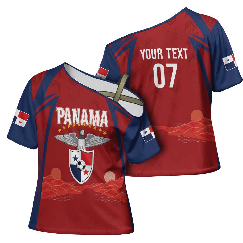Afro-Panama Football 2026 Custom Cross Shoulder Shirt La Marea Roja Making History - African Pride