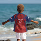 Afro-Panama Football 2026 Custom Kid Hawaiian Shirt La Marea Roja Making History LT7