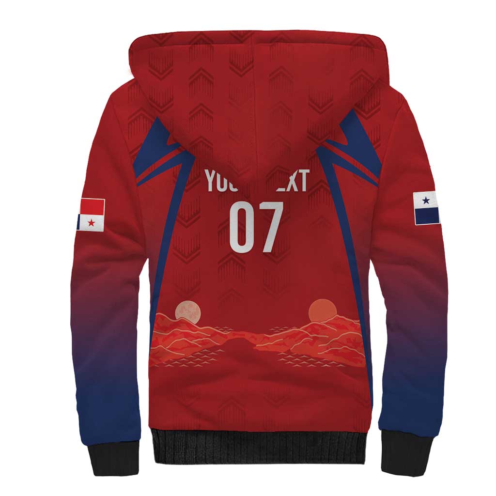 Afro-Panama Football 2026 Custom Sherpa Hoodie La Marea Roja Making History - African Pride