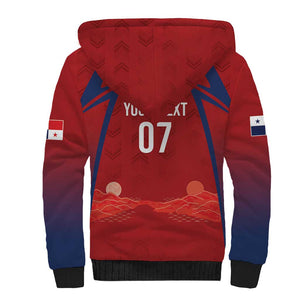 Afro-Panama Football 2026 Custom Sherpa Hoodie La Marea Roja Making History - African Pride