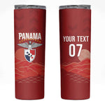 Afro-Panama Football 2026 Custom Skinny Tumbler La Marea Roja Making History - African Pride