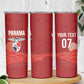 Afro-Panama Football 2026 Custom Skinny Tumbler La Marea Roja Making History - African Pride