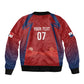 Afro-Panama Football 2026 Custom Sleeve Zip Bomber Jacket La Marea Roja Making History - African Pride