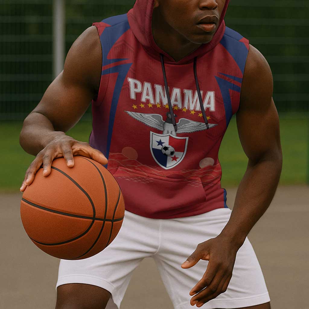 Afro-Panama Football 2026 Custom Sleeveless Hoodie La Marea Roja Making History - African Pride