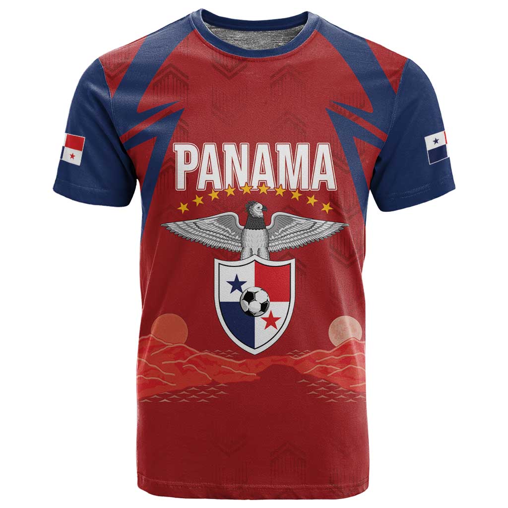Afro-Panama Football 2026 Custom T shirt La Marea Roja Making History - African Pride