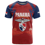 Afro-Panama Football 2026 Custom T shirt La Marea Roja Making History - African Pride