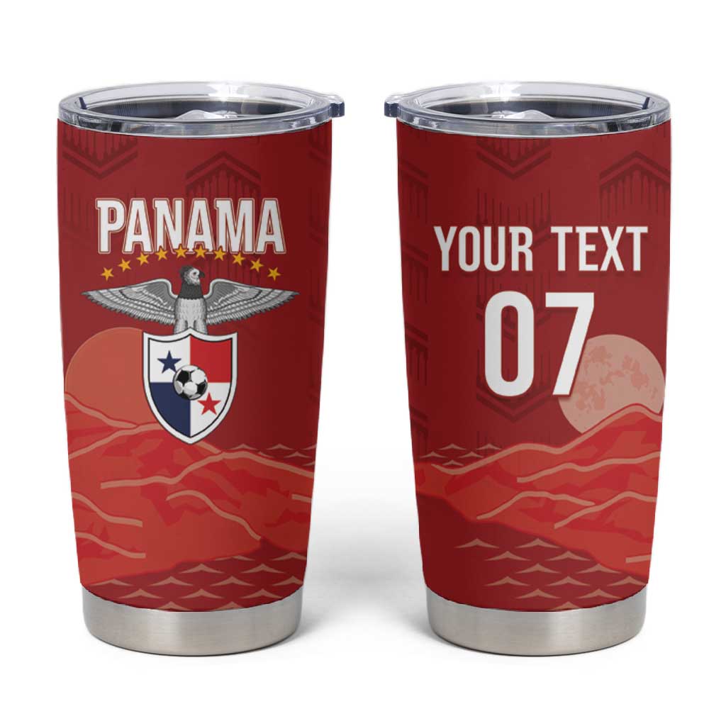 Afro-Panama Football 2026 Custom Tumbler Cup La Marea Roja Making History - African Pride