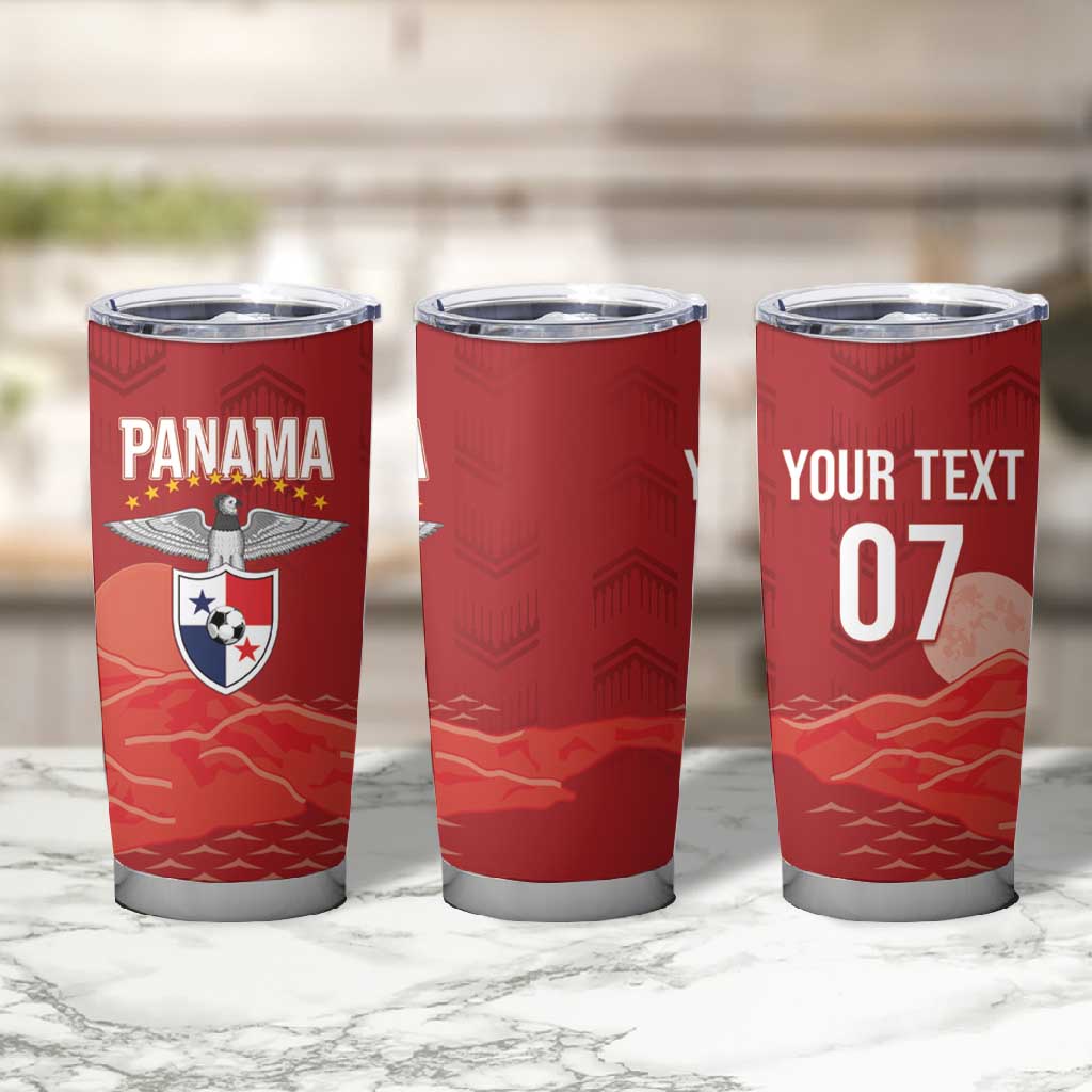 Afro-Panama Football 2026 Custom Tumbler Cup La Marea Roja Making History - African Pride