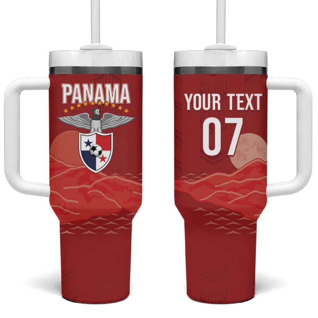 Afro-Panama Football 2026 Custom Tumbler With Handle La Marea Roja Making History - African Pride