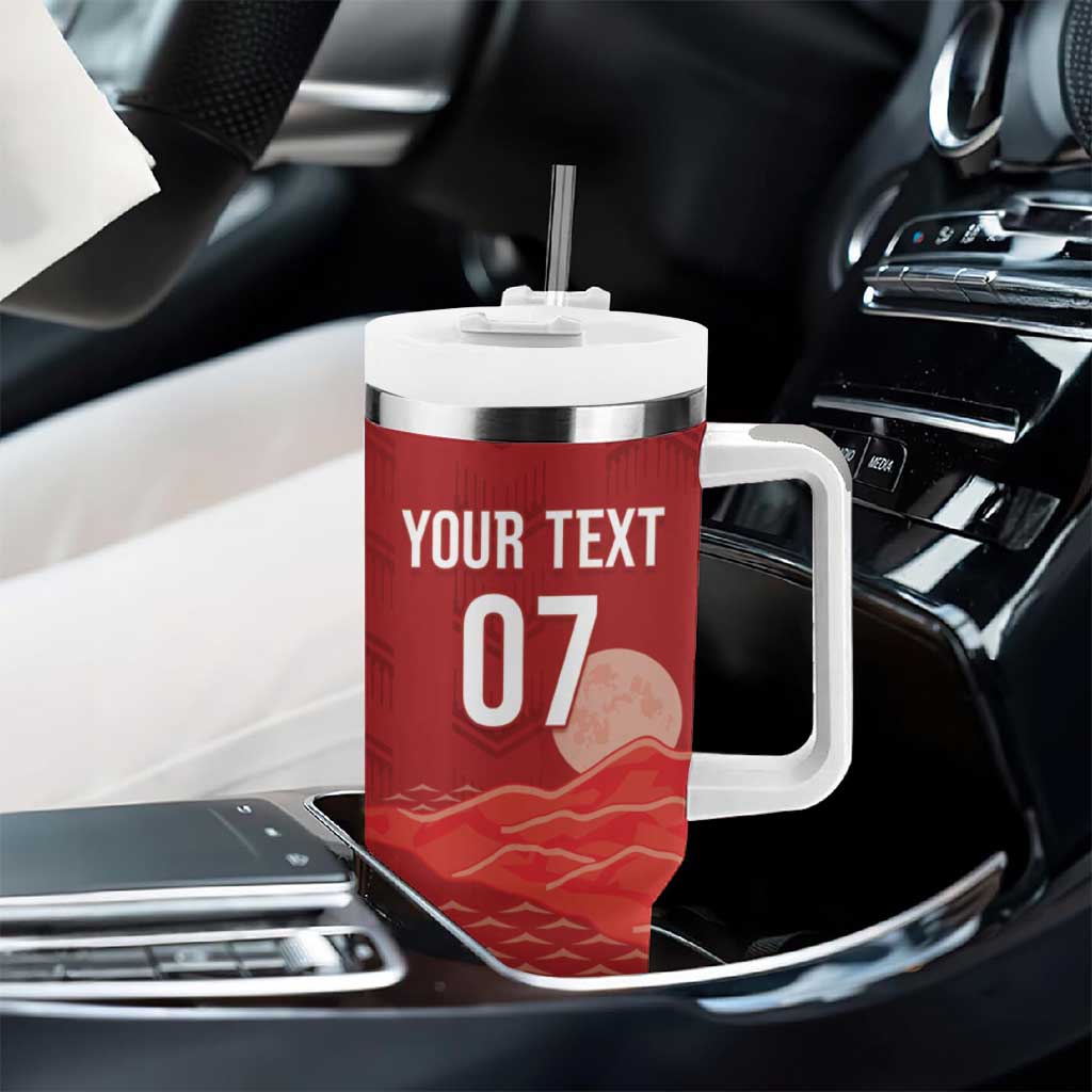 Afro-Panama Football 2026 Custom Tumbler With Handle La Marea Roja Making History - African Pride