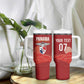 Afro-Panama Football 2026 Custom Tumbler With Handle La Marea Roja Making History - African Pride