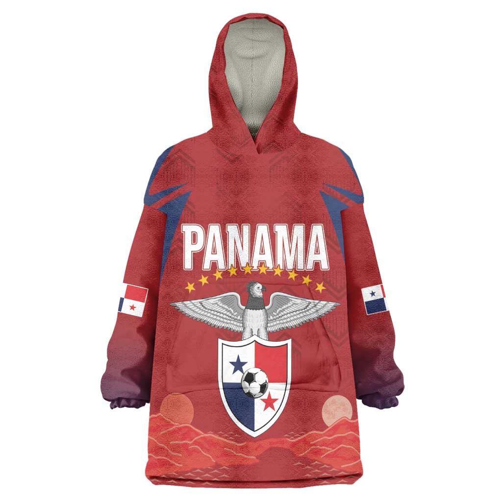 Afro-Panama Football 2026 Custom Wearable Blanket Hoodie La Marea Roja Making History - African Pride