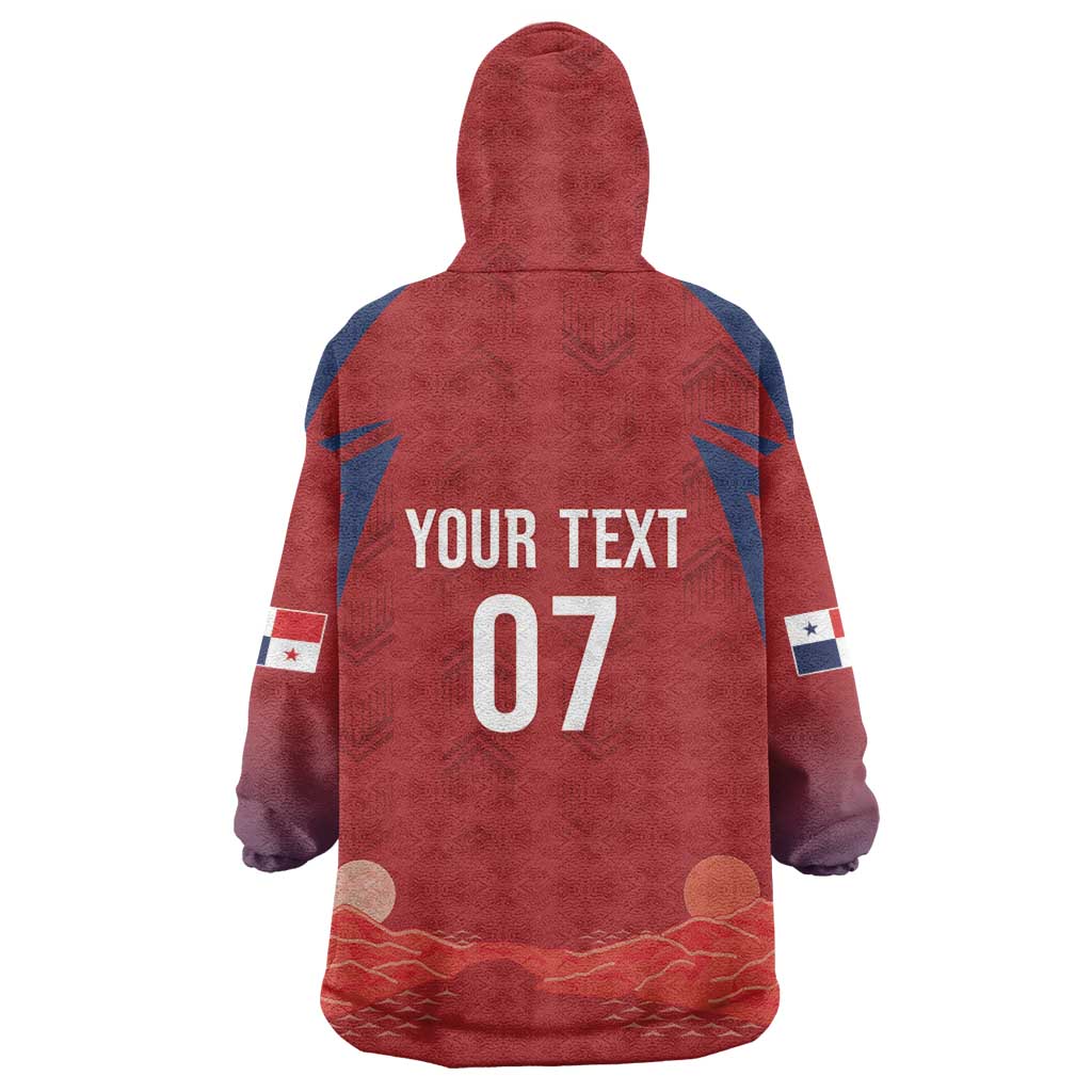 Afro-Panama Football 2026 Custom Wearable Blanket Hoodie La Marea Roja Making History - African Pride