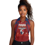 Afro-Panama Football 2026 Custom Women Sleeveless Polo Shirt La Marea Roja Making History - African Pride