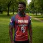 Afro-Panama Football 2026 Custom Zipper Polo Shirt La Marea Roja Making History - African Pride