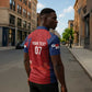 Afro-Panama Football 2026 Custom Zipper Polo Shirt La Marea Roja Making History - African Pride