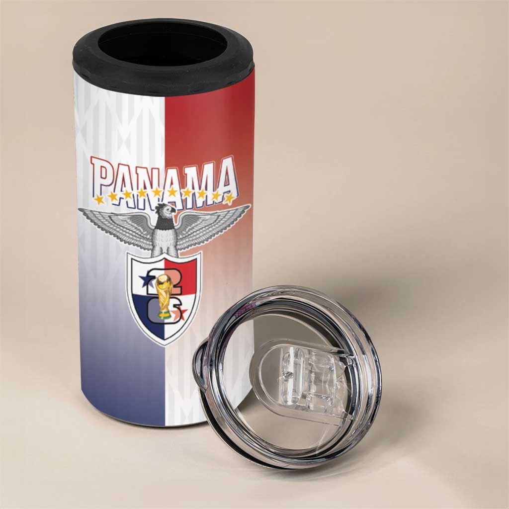 Afro-Panama Football Los Canaleros 2026 Custom 4 in 1 Can Cooler Tumbler Rising Glory - African Pride