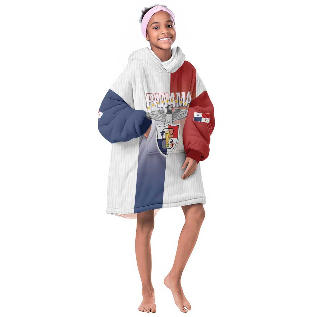 Afro-Panama Football Los Canaleros 2026 Custom Kid Wearable Blanket Hoodie Rising Glory - African Pride