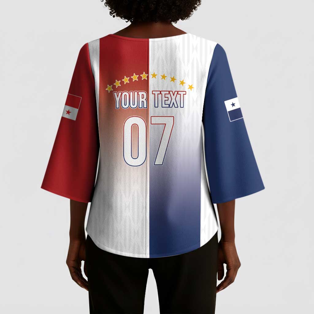 Afro-Panama Football Los Canaleros 2026 Custom Kimono Sleeve Blouse Rising Glory - African Pride