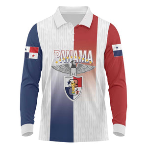 Afro-Panama Football Los Canaleros 2026 Custom Long Sleeve Polo Shirt Rising Glory - African Pride