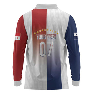 Afro-Panama Football Los Canaleros 2026 Custom Long Sleeve Polo Shirt Rising Glory - African Pride