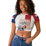 Afro-Panama Football Los Canaleros 2026 Custom Raglan Cropped T shirt Rising Glory LT7
